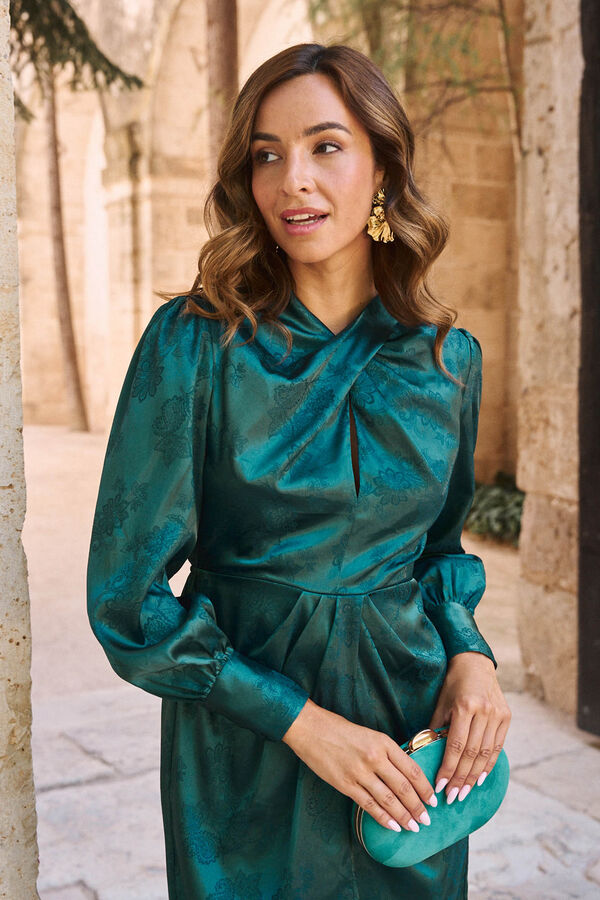 Pol&iacute;n Et Moi Vestido Cruz Dorinda Verde