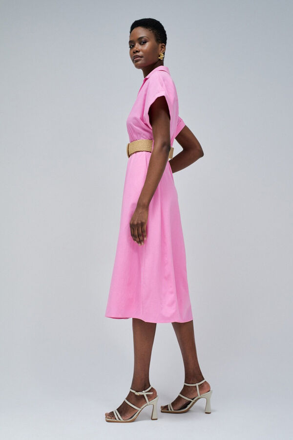 Salsa Jeans Vestido camisa de linho Subiu