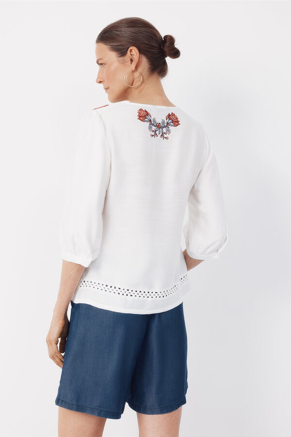 Cortefiel Blusa com estampado posicional Impress&atilde;o