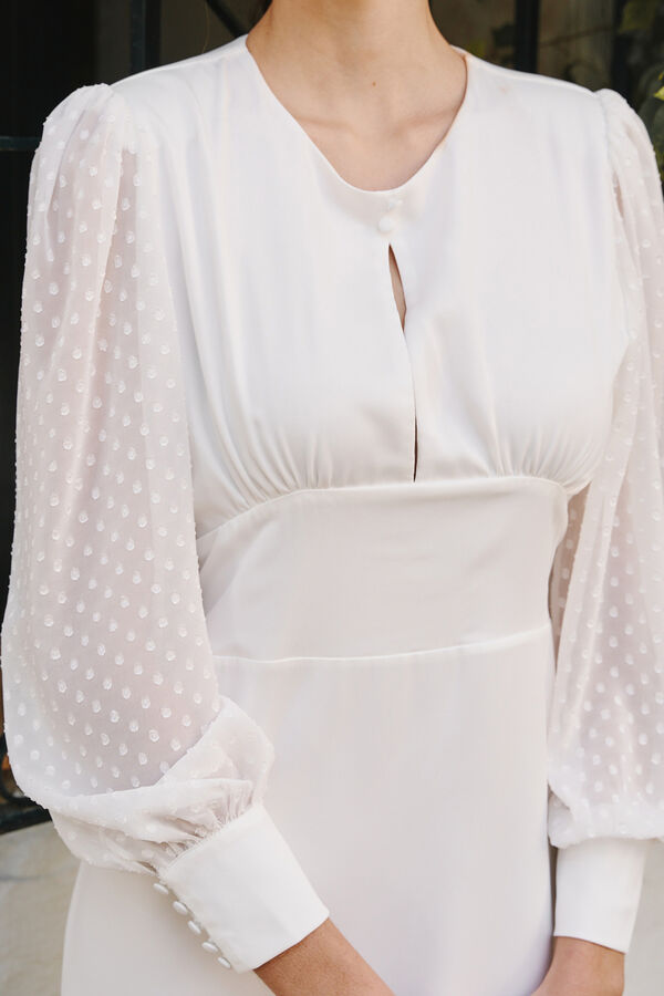 Pol&iacute;n Et Moi Vestido de novia Azalea Blanco