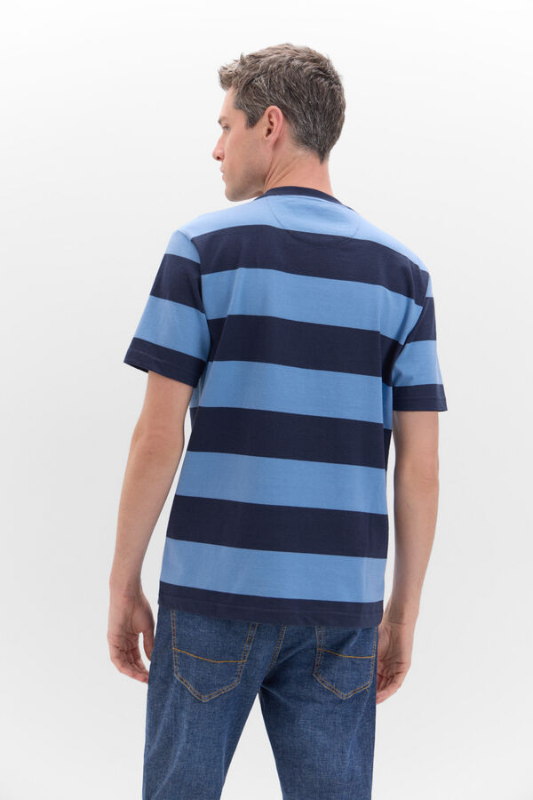 Cortefiel Camiseta de rayas Azul marino