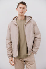 Cortefiel Cazadora capucha Beige