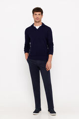 Cortefiel Pantal&oacute;n chino regular fit Azul marino