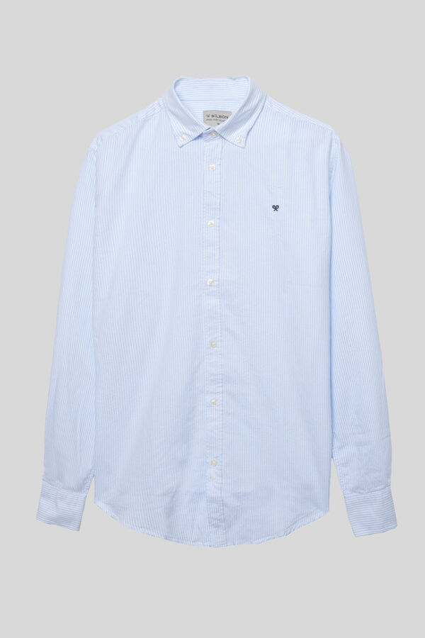 Silbon Camisa sport oxford Azul