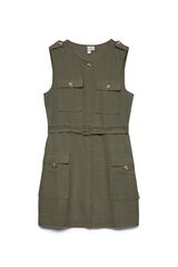 Vero Moda Vestido curto estilo safari Verde