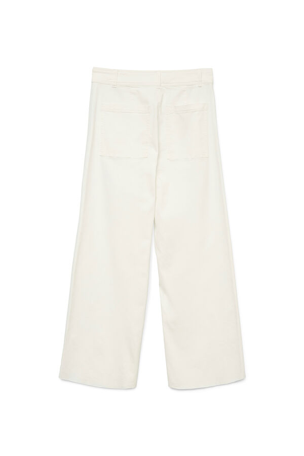 Vero Moda Jeans tiro alto ancho Blanco