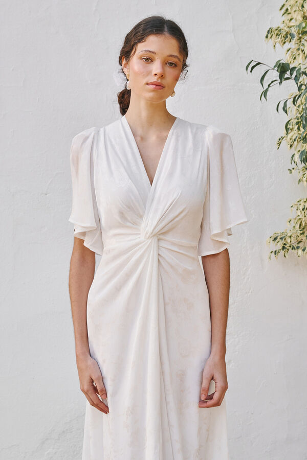 Pol&iacute;n Et Moi Vestido de novia Jazm&iacute;n Blanco