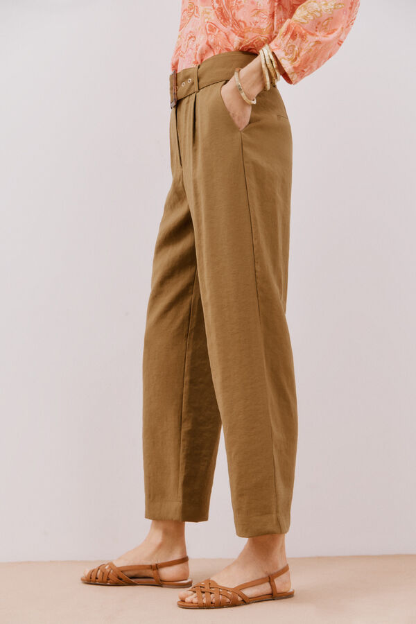 Cortefiel Cal&ccedil;as com cinto Verde