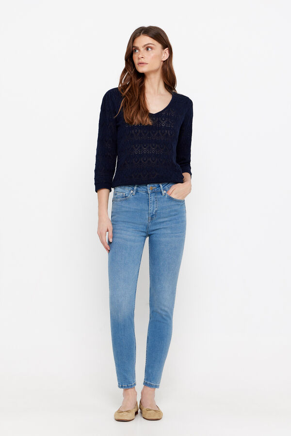 Cortefiel Pantal&oacute;n Vaquero Push Up Azul oscuro