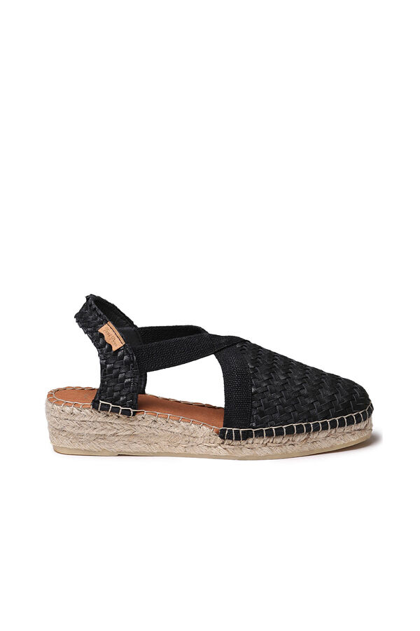 Toni Pons Alpargata de cu&ntilde;a de piel Negro