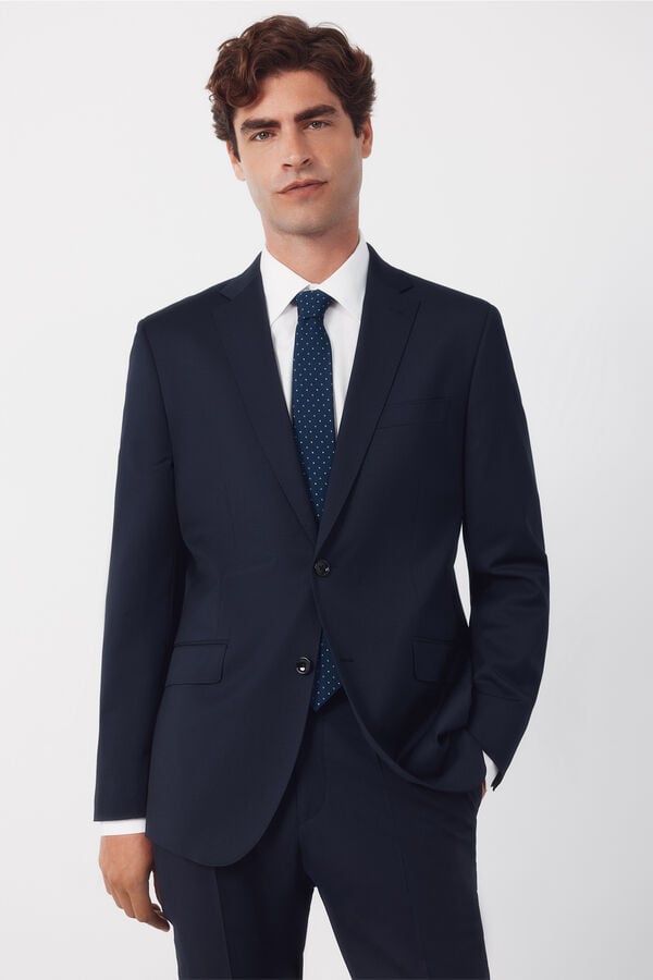 Cortefiel Blazer de fato liso COOLMAX&reg; Azul