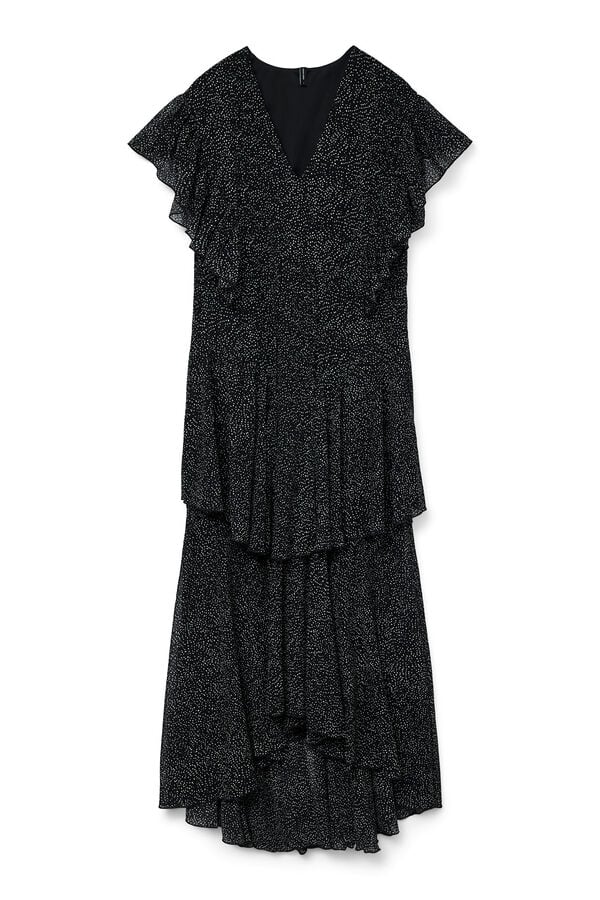 Vero Moda Vestido comprido bolinhas Preto