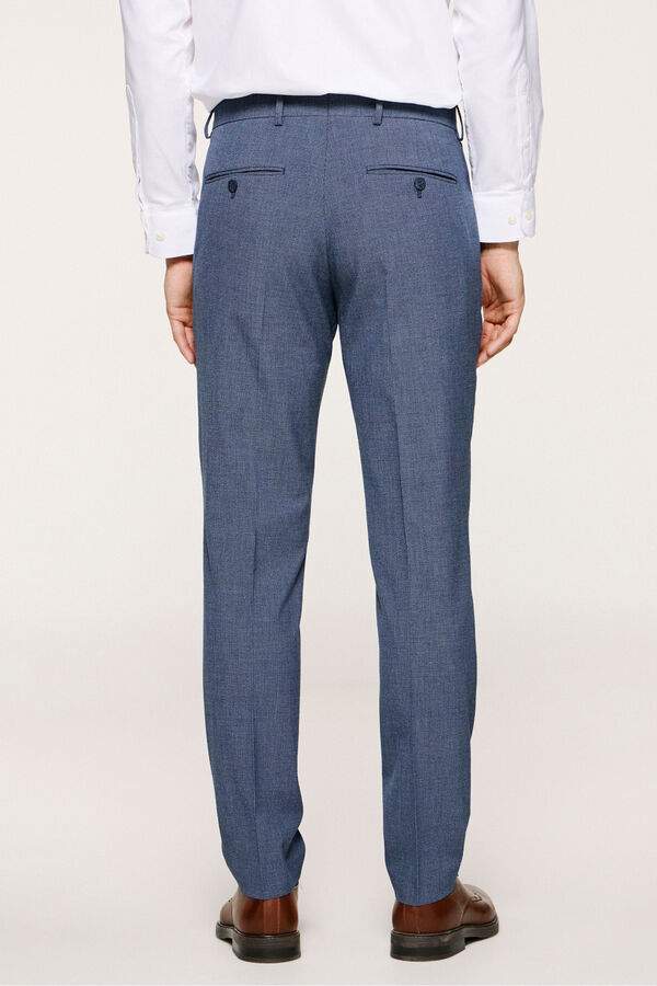 Selected Pantal&oacute;n de traje Slim Fit confeccionado con materiales reciclados. Azul marino