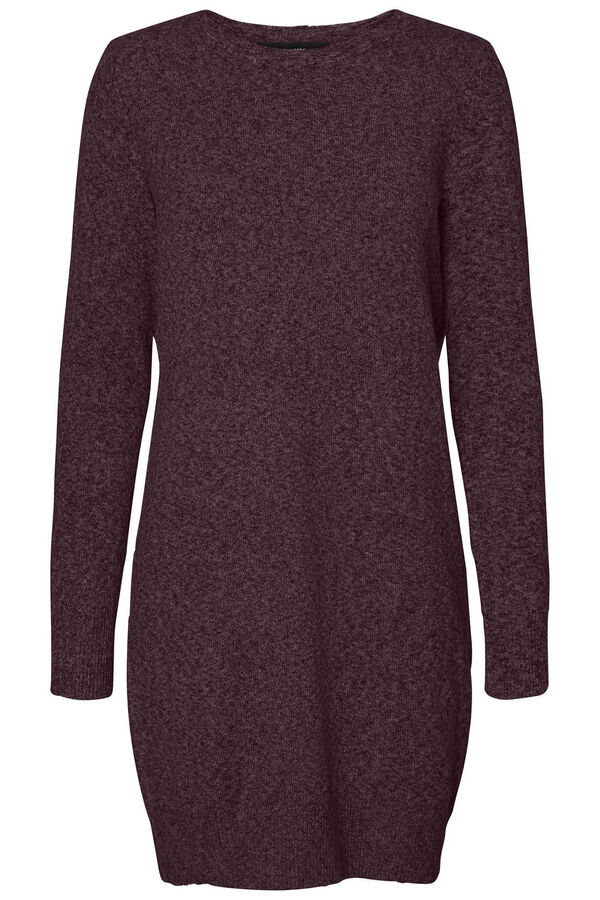 Vero Moda Curve Vestido de punto manga larga talla grande Morado