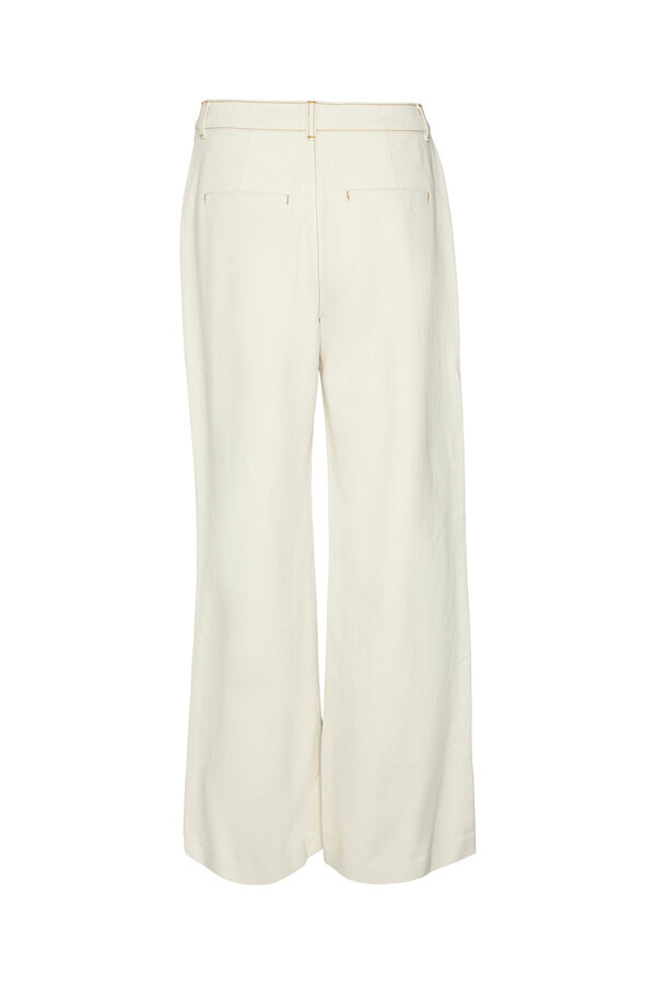 Vero Moda Pantalones detalles de botones Marr&oacute;n