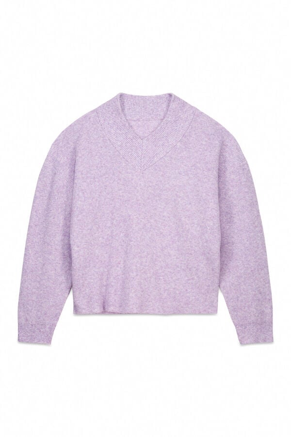 Slowlove Jersey perlado pico Lila