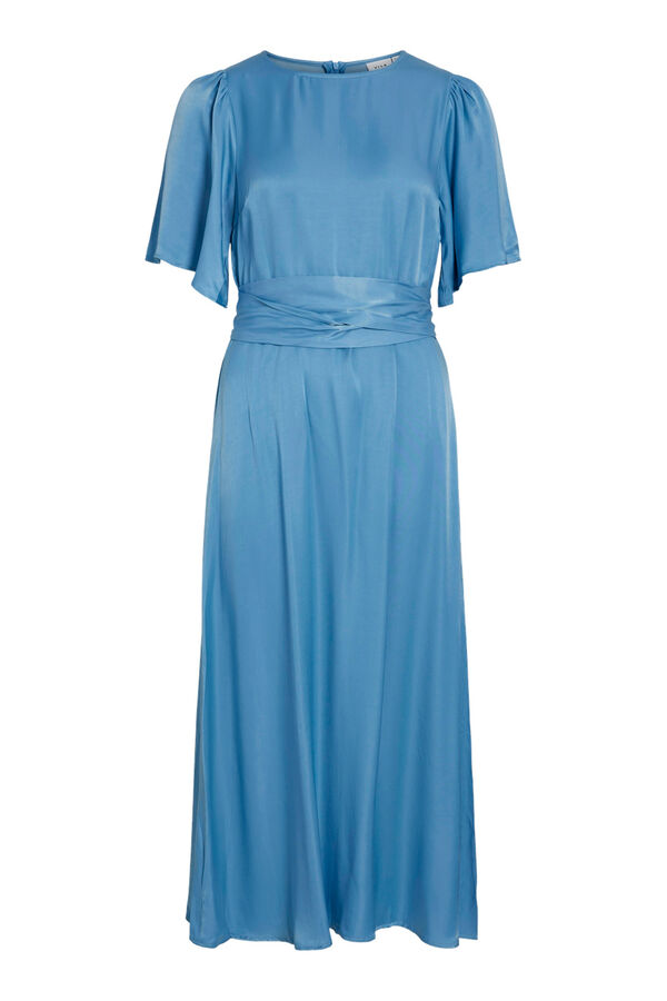 Vila Vestido de fiesta midi satinado Turquesa