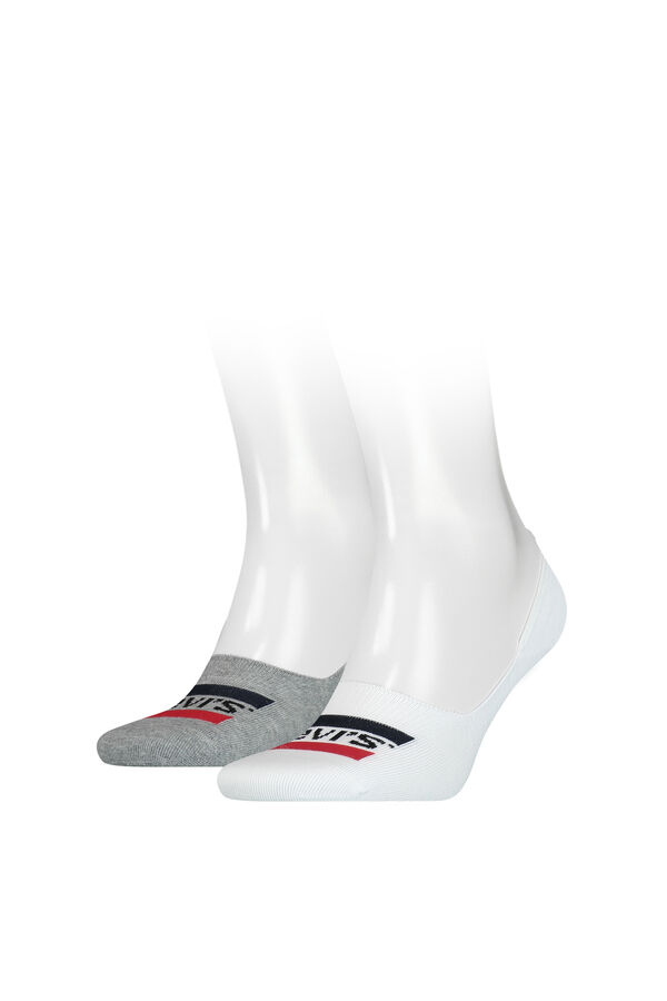 Cortefiel Pack de meias Levi’s® desportivas altas unissexo  Branco