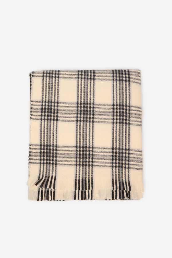 Cortefiel Cachecol com padr&atilde;o ao xadrez tartan Impress&atilde;o