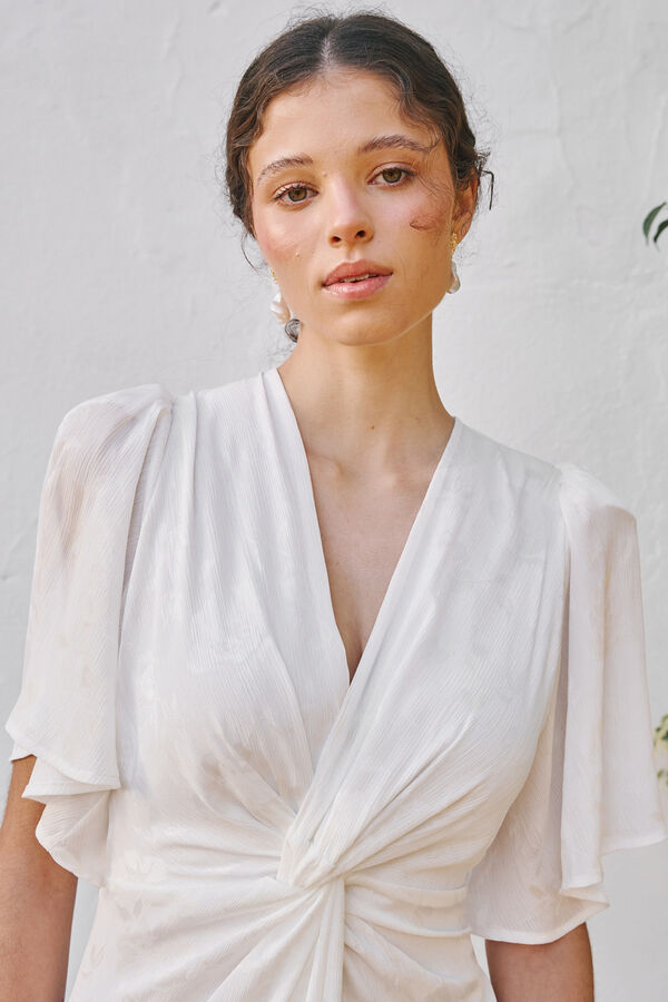 Pol&iacute;n Et Moi Vestido de novia Jazm&iacute;n Blanco