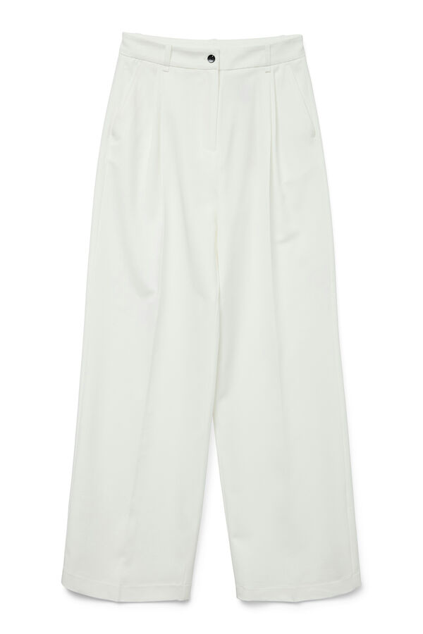Vero Moda Pantal&oacute;n largo de vestir Blanco