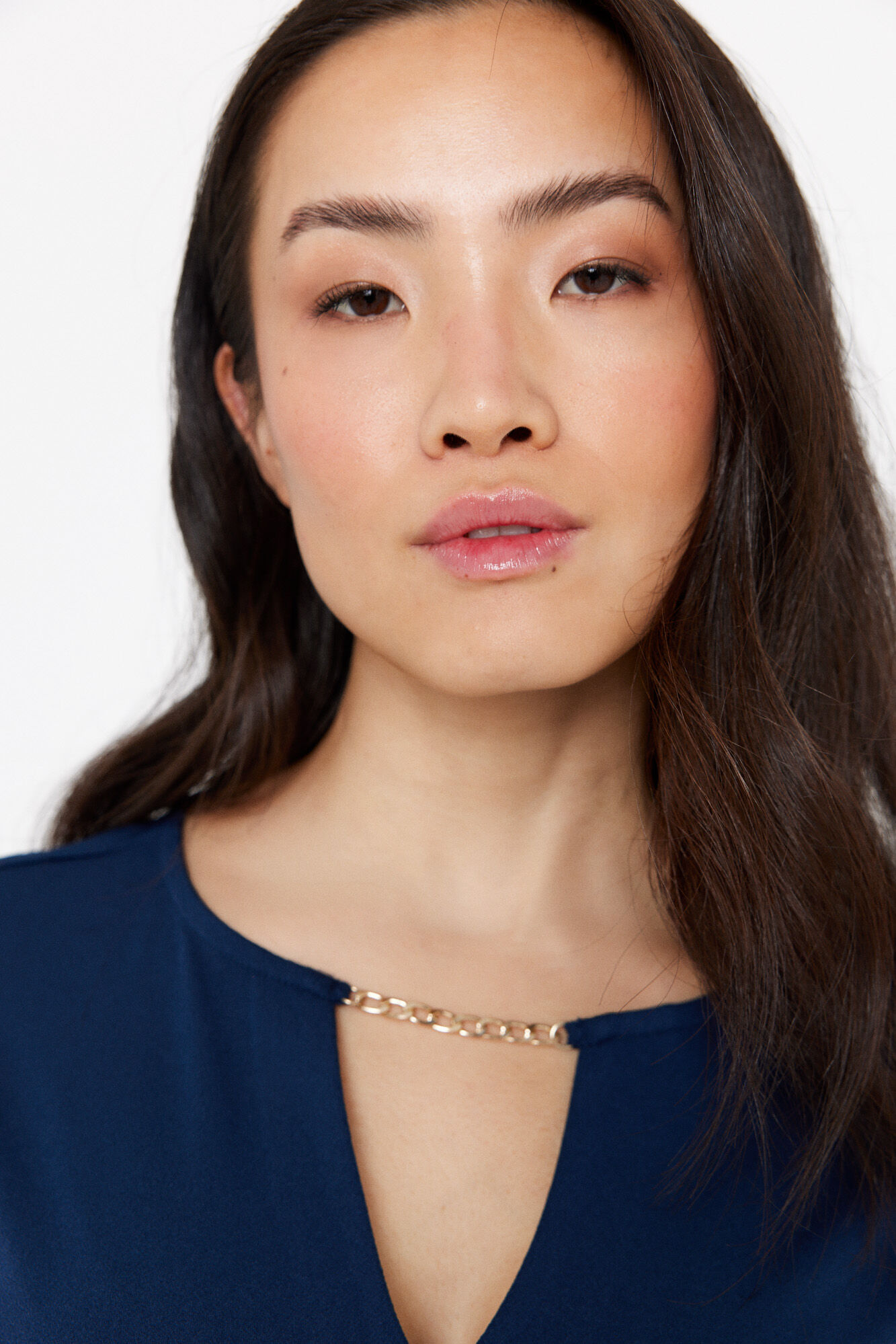 Cortefiel Top de punto detalle cadena