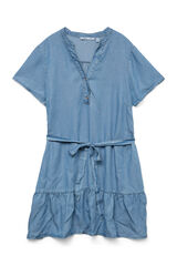 Vero Moda Curve Vestido curto denim (tamanho grande) Azul