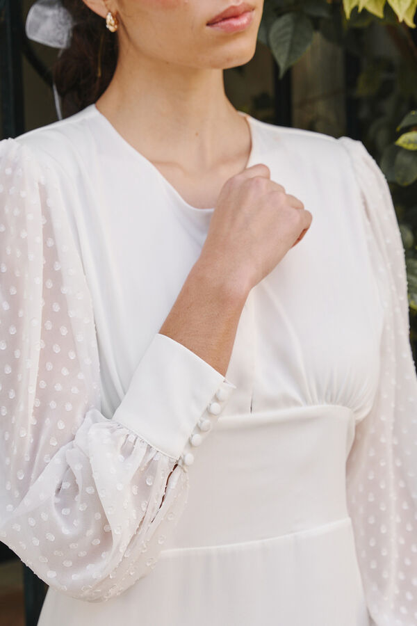 Pol&iacute;n Et Moi Vestido de novia Azalea Blanco