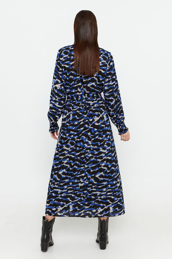 Vero Moda Vestido midi estampado Azul