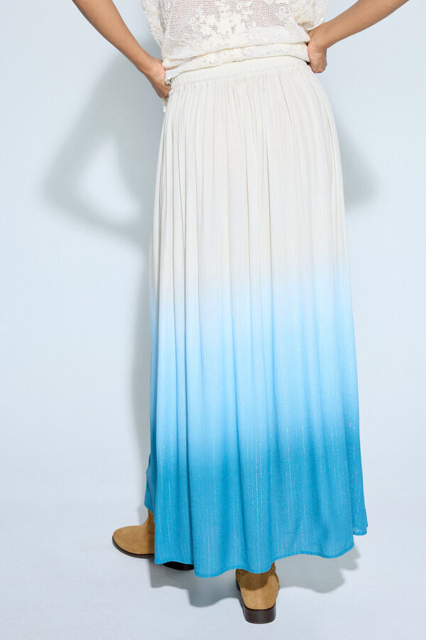 Slowlove Saia longa degrad&ecirc; Azul