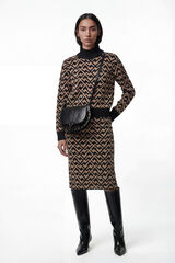 Vero Moda Falda entallada de punto Negro