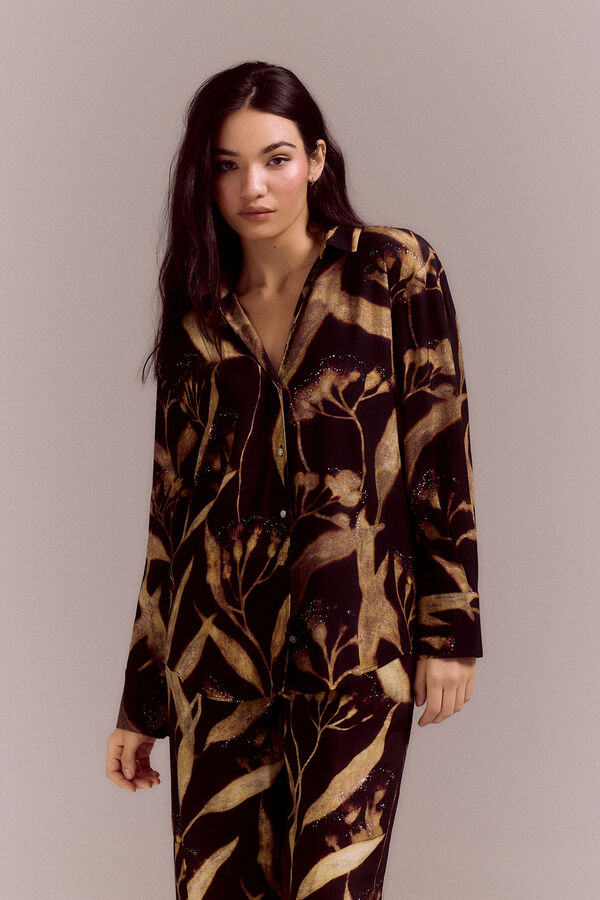 Slowlove Camisa fluida estampada Multicolor