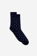 Cortefiel Meia micro desenho Azul