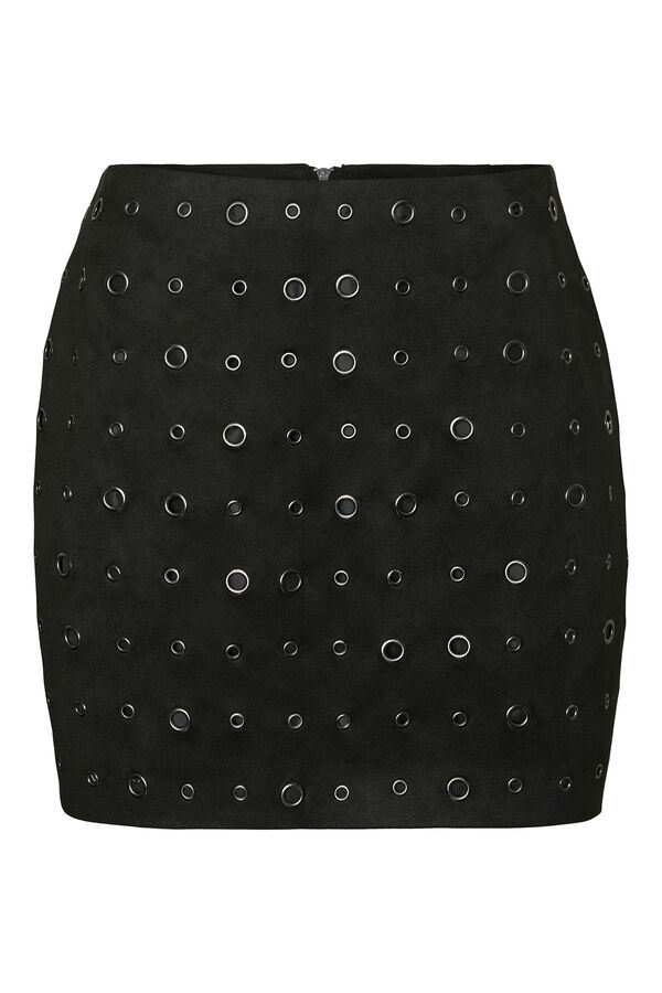 Vero Moda Falda corta de tejido ante Negro