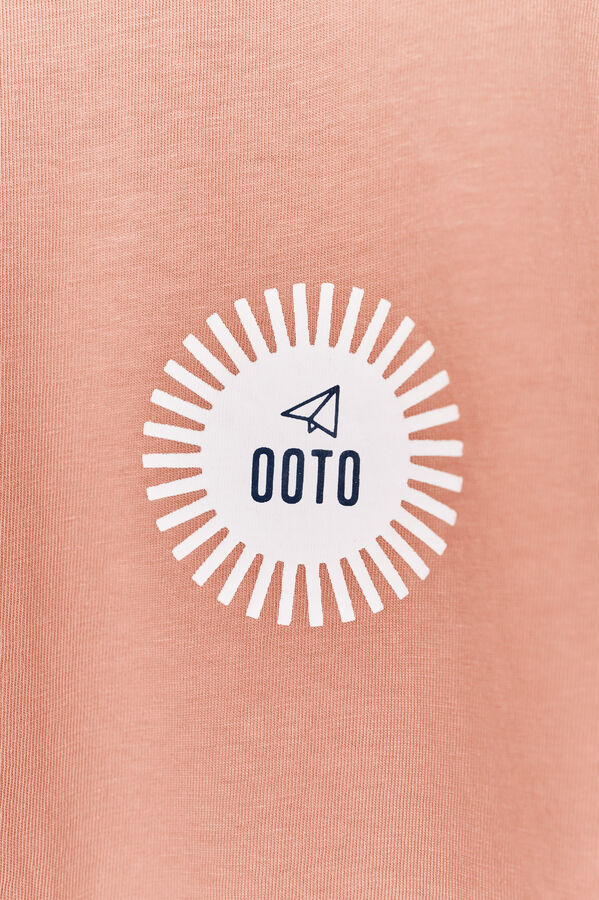 OOTO Camiseta gr&aacute;fica lavada OOTO Vermelho