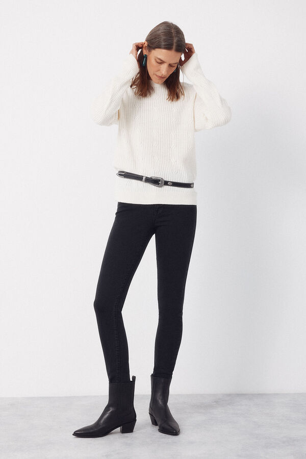 Cortefiel Jersey tacto suave Marfil