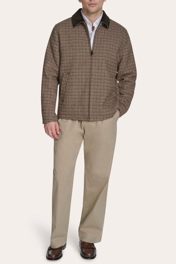 Dockers Chaqueta con cuello cl&aacute;sico Beige