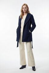 Vero Moda Sobretudo curto de pano Azul