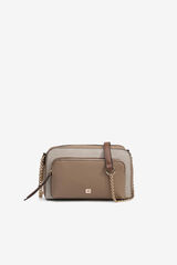 Vilanova Bolso bandolera tricolor Beige