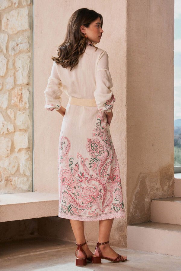 Pol&iacute;n Et Moi Vestido camisero Basilia Beige