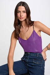 Morgan Top tirantes finos Morado