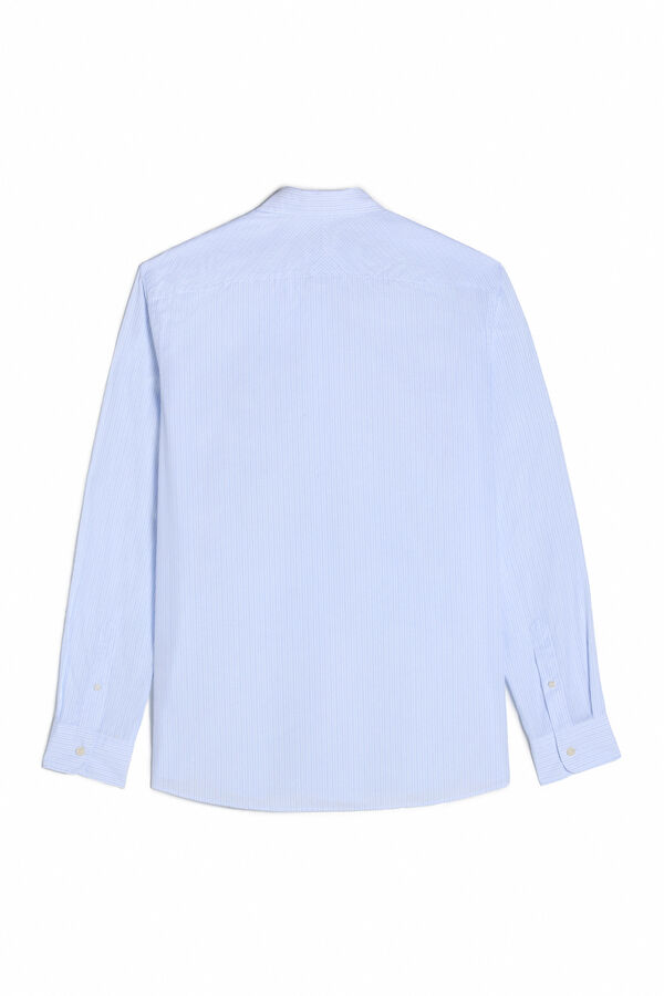 OOTO Camisa riscas manga comprida Azul