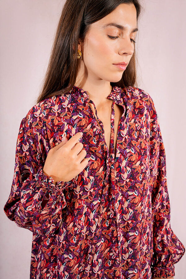Molly Bracken Camisa de manga larga abullonada Multicolor