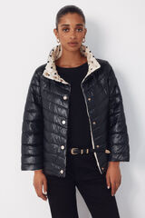 Cortefiel Cazadora acolchada reversible Negro