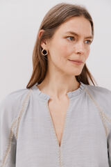 Cortefiel Blusa manga corta Azul