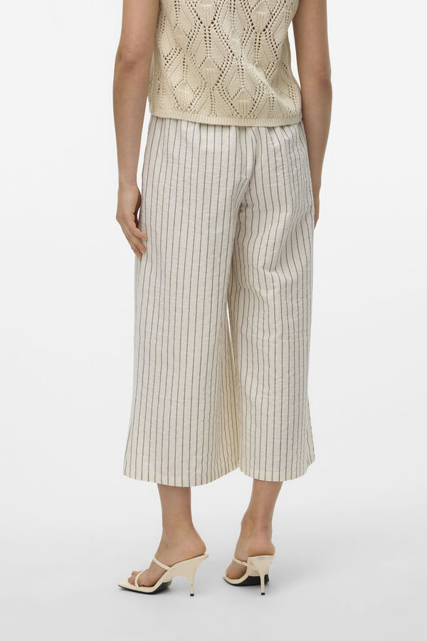 Vero Moda Pantal&oacute;n culotte ancho Gris