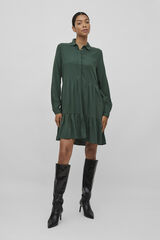 Vila Vestido curto de manga comprida Verde