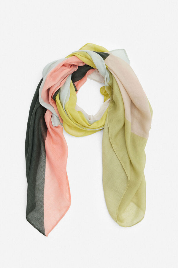 Cortefiel Len&ccedil;o de seda geom&eacute;trico Multicolorido