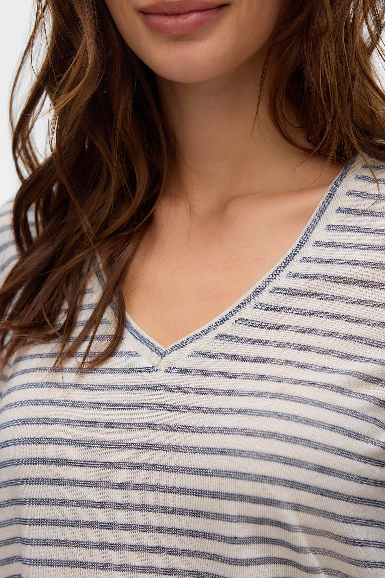 Vero Moda Camiseta b&aacute;sica riscas de manga comprida