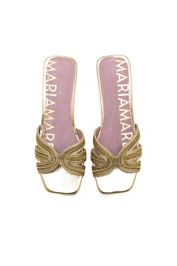 Maria Mare Sandalia plana Dorado